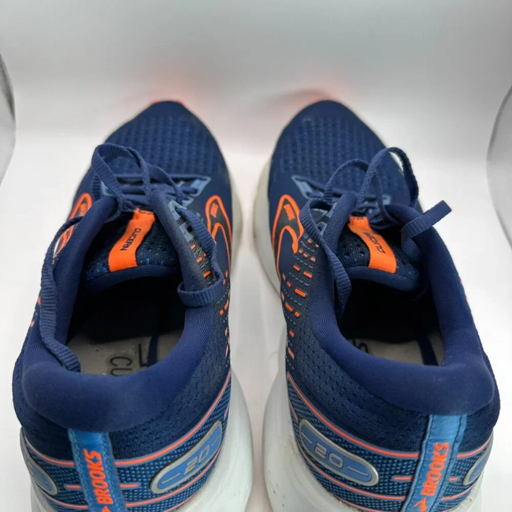 Brooks Glycerin 20 Shoes Mens Size 11.5 Blue Orange‎ Cushionng Running